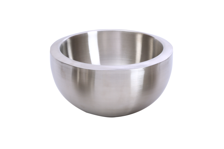 SALAD BOWL (DOUBLE WALL) SATIN FINISH STAINLESS STEEL King Metal Works