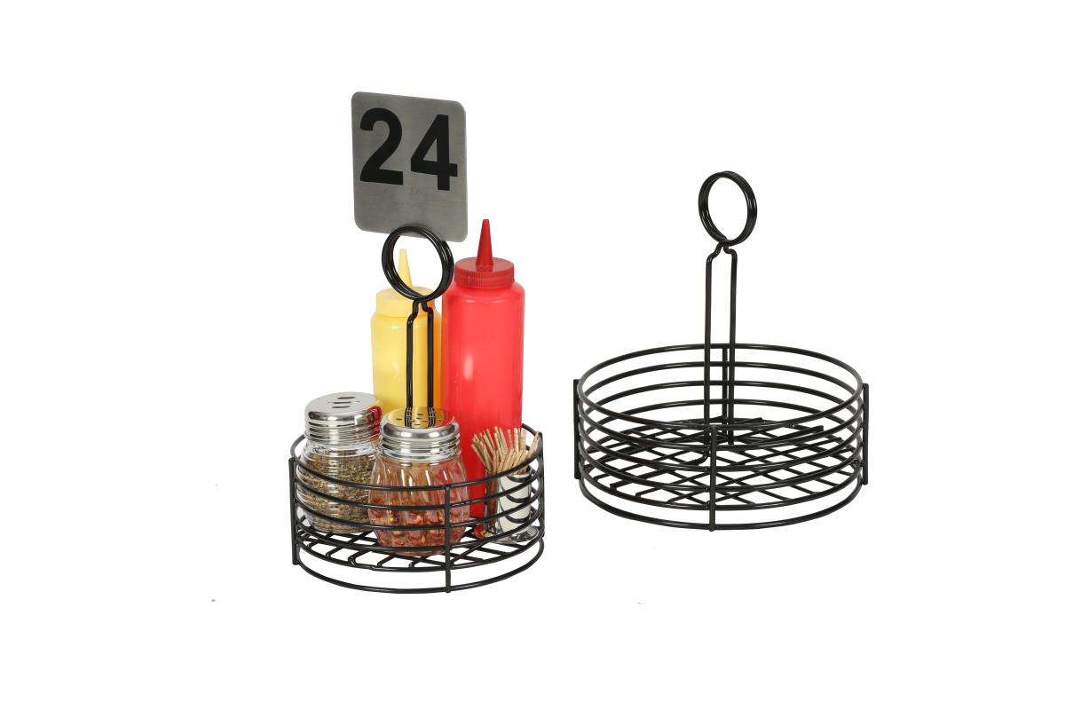 TABLE CADDY ROUND WROUGHT IRON POWDER COATED – King Metal Works